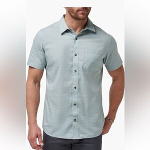 TravisMathew Bee Canyon Stretch Short Sleeved Button-up Shirt Size XXL